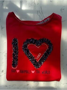 S.Oliver Kids Heart Graphic Long Sleeve Top -